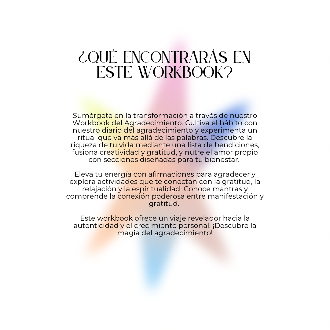 Workbook Agradecimiento